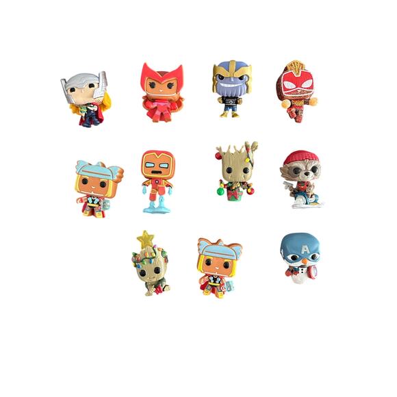 Disney Avengers Mini Funko Pop Christmas Lot of 11 - Picture 1 of 2